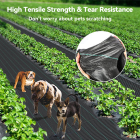iropro weed barrier fabric easy-install guides demonstrates cutting and layout ease