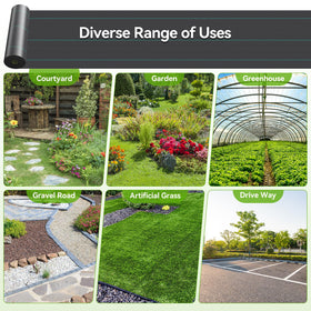 iropro weed barrier fabric underlayment garden path installed under gravel
