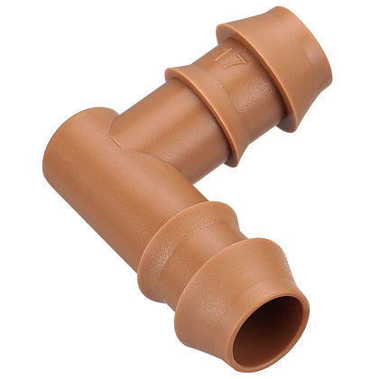 iRunning 18-piece drip elbow connectors package supports easy garden irrigation setups.