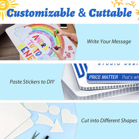 ISDGER corrugated plastic sign material is waterproof and durable.