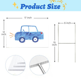ISDGER H-stake set included for quick DIY sign installation.