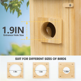 ISENLAND Smart Bird House 2.4G WiFi app enables real-time observation.