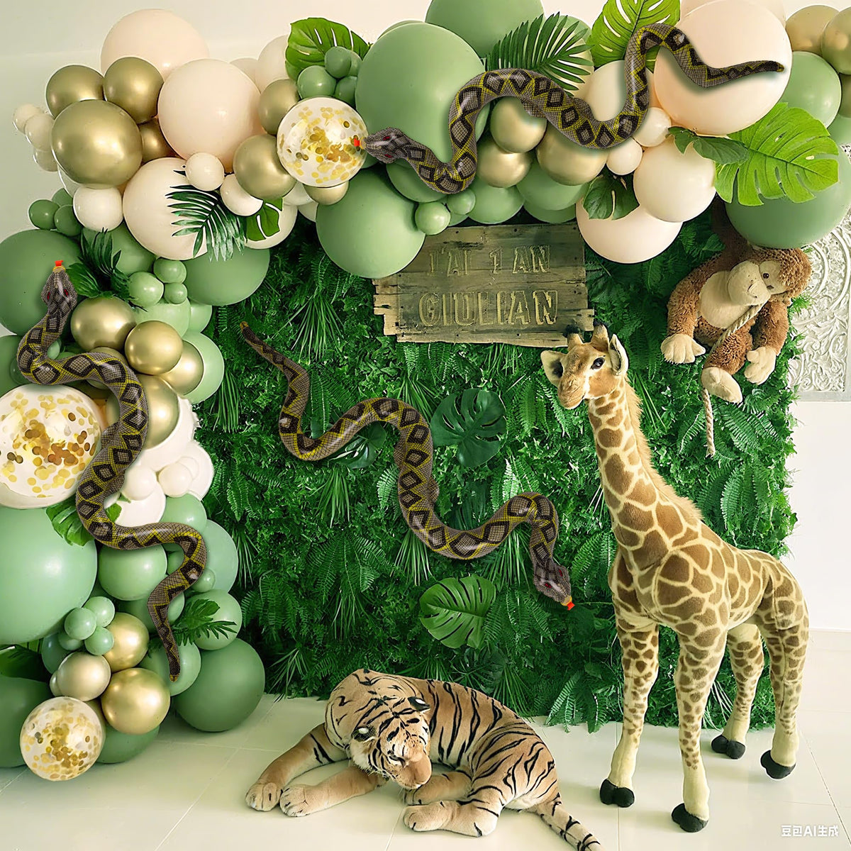 iShyan inflatable snake garden decor to deter ducks and birds.