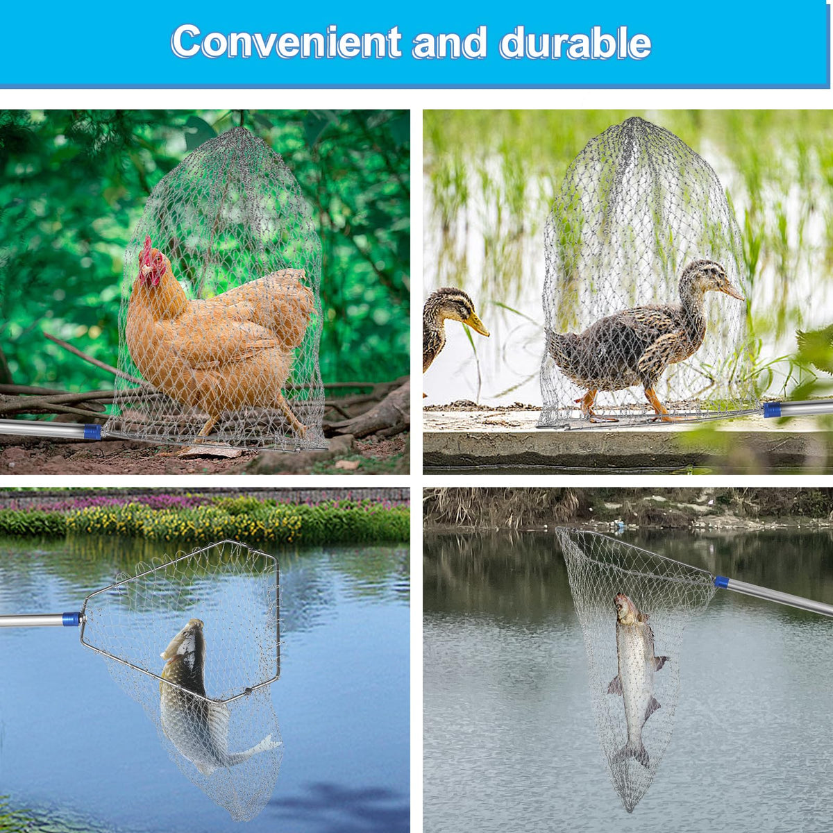 ISIVOVE triangular deep net ready to secure poultry