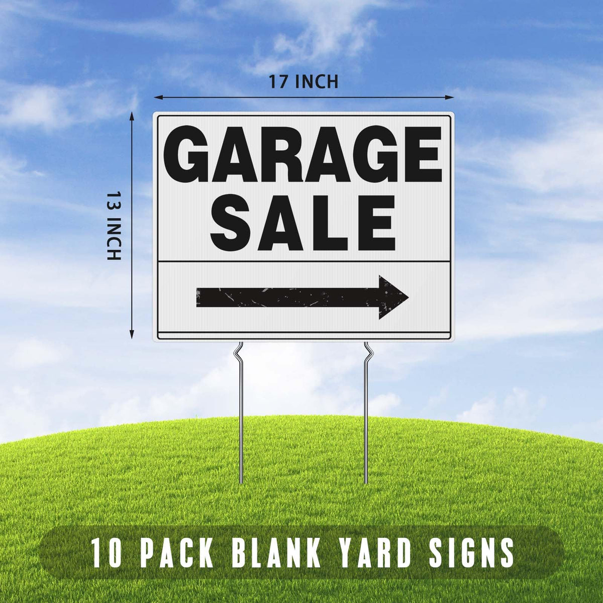 ISIYHCC stake for yard signs enables quick outdoor setup