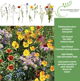 Burst of Bloom wildflower meadow image adds vibrant color to full-sun beds.