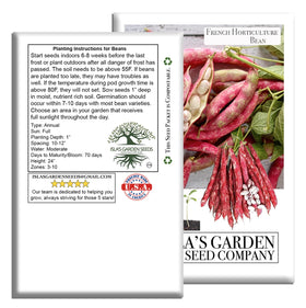 Isla's Garden Seeds borlotti beans plant spacing and sun exposure in garden