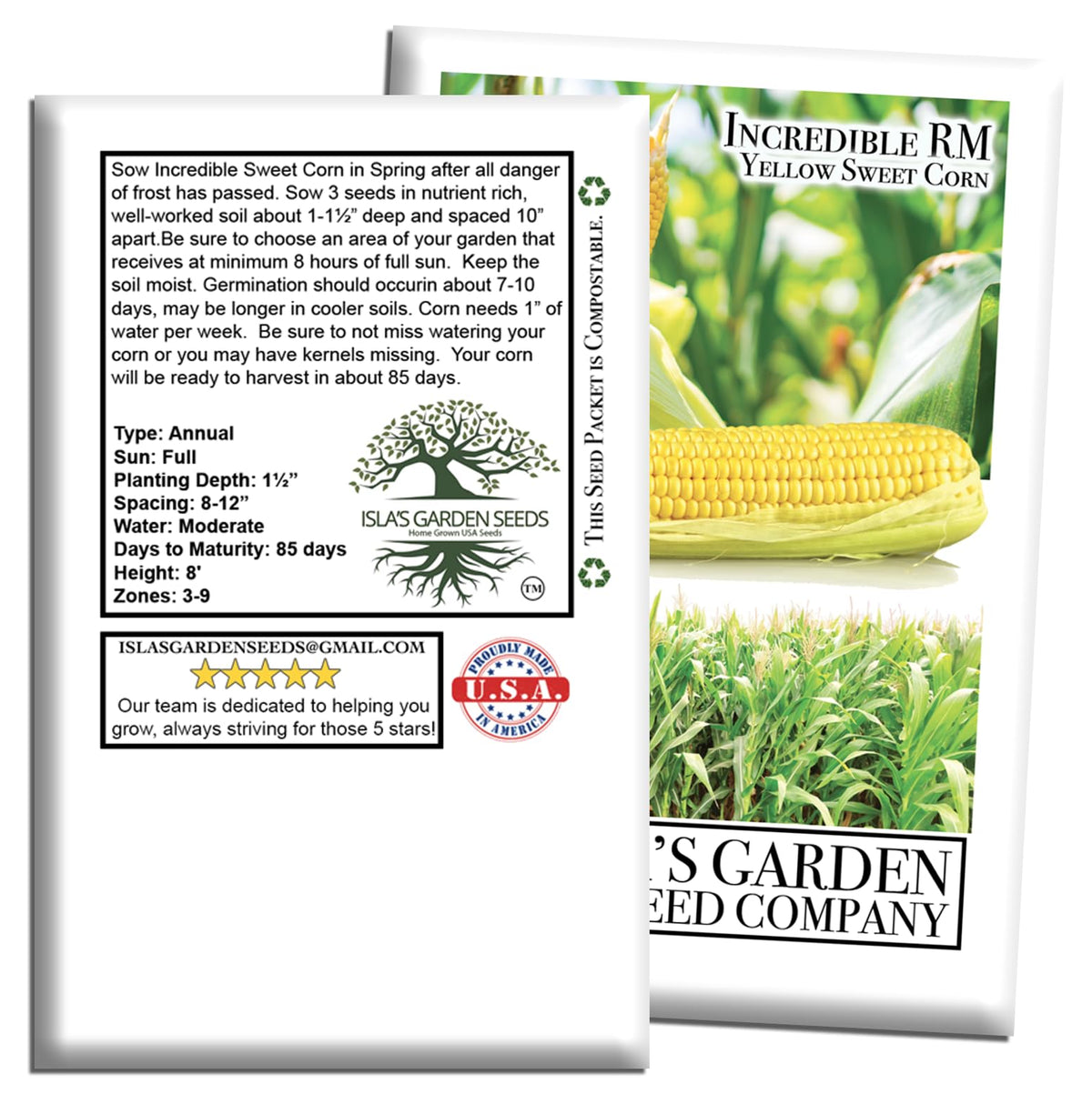 Isla's Garden Seeds Incredible mulch-friendly roots support moisture retention.