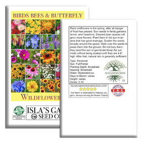 Isla's Garden Seeds sowing-packet-front; easy start for beginners.