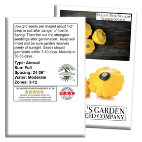Isla's Garden Seeds vibrant yellow squash brightens plates and adds texture