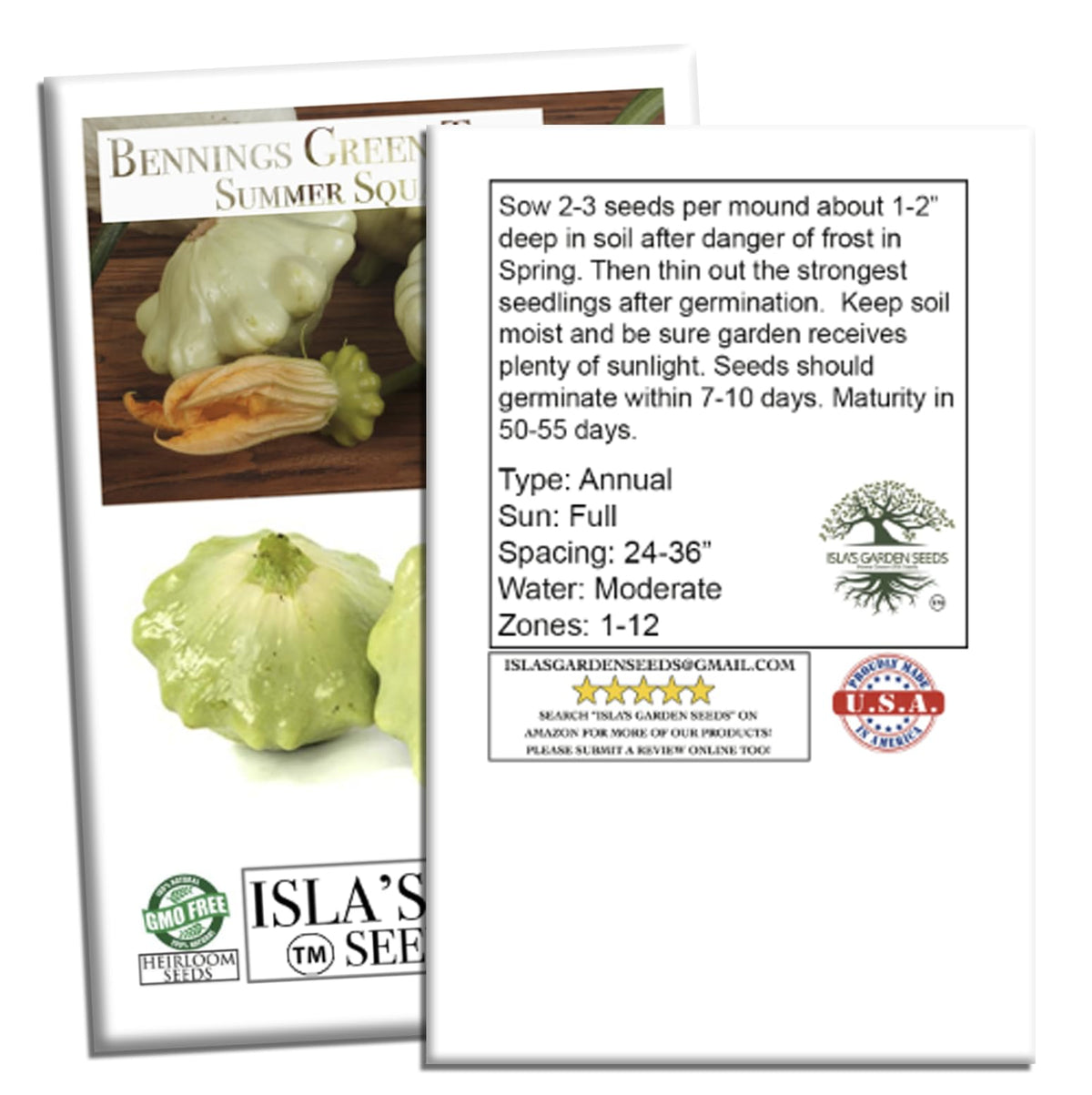 Isla's Garden Bennings Green Tint thrives in warm-season zones 3–11.