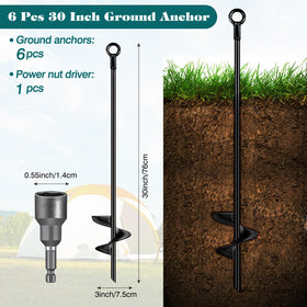 Isohit spiral blade anchors close-up highlighting rugged construction.