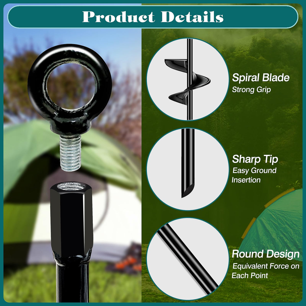 Isohit drill bit included enables easy anchoring for sheds and tents.