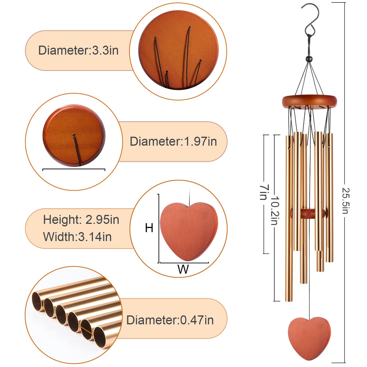 isoymoy wind chimes garden patio decor enhances outdoor space