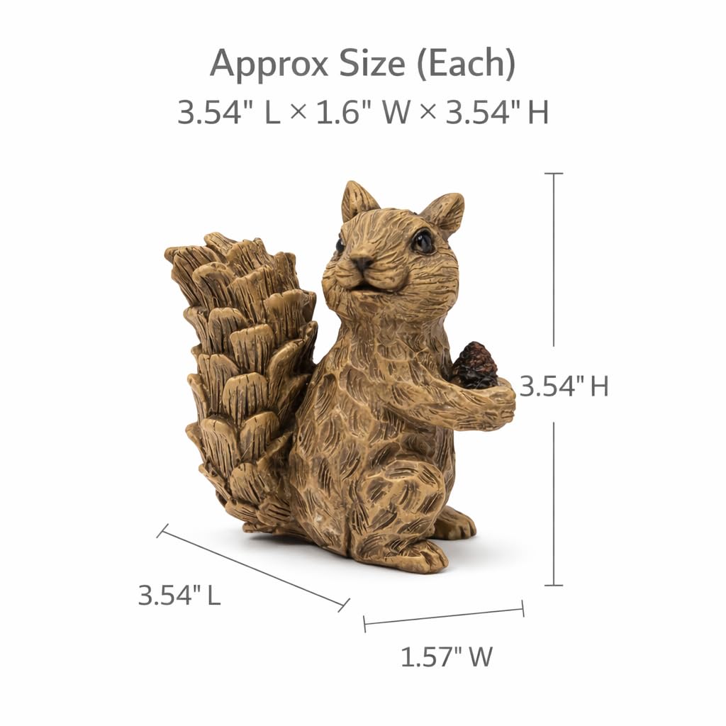 Istatue squirrel gift idea for nature lovers and animal décor fans