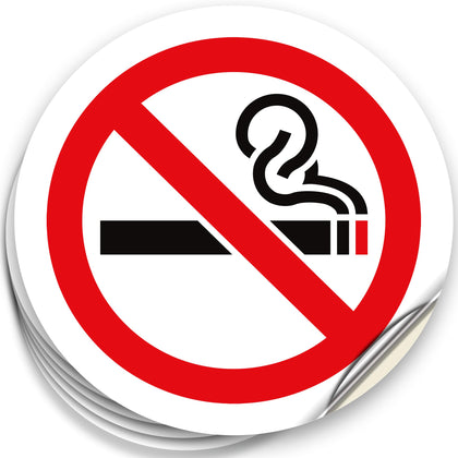 isyfix No Smoking Sign front view clearly marks a smoke-free zone for guests and staff