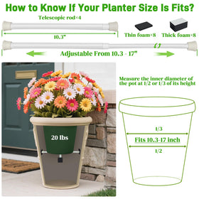 ISYOKE insert fits 12-24 inch pots, showcasing versatile size compatibility.