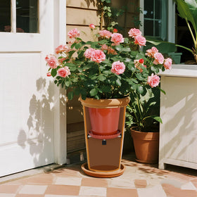 ISYOKE 2-pack in use, delivering tidier pots and easier repositioning.