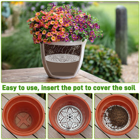 ISYOKE inserts fitting round, tapered, and square pots for versatile use.
