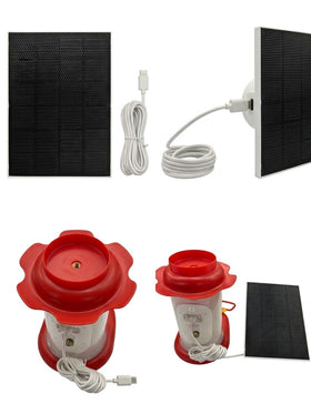 isYoung solar panel installed on feeder enabling cordless outdoor monitoring
