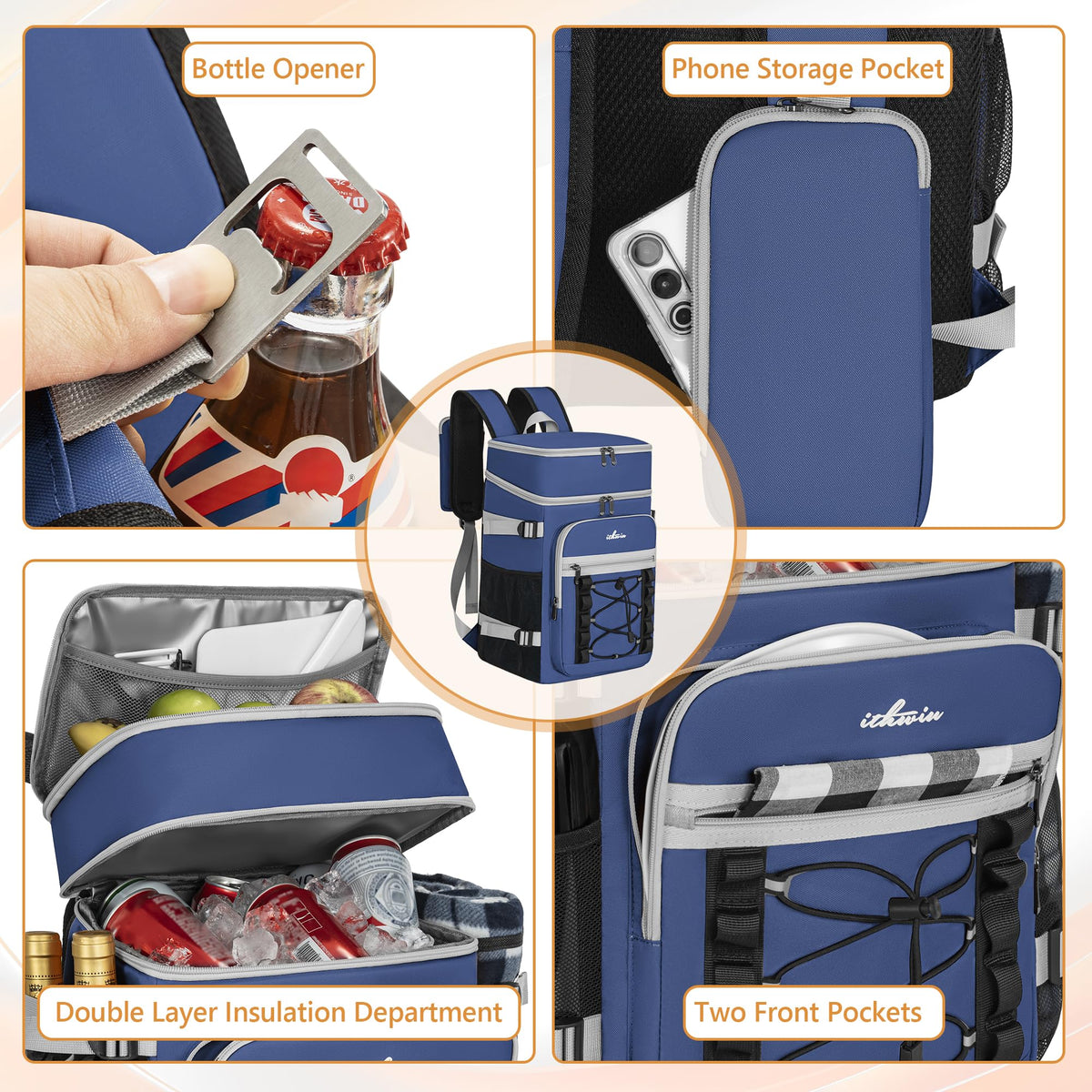 ITHWIU built-in bottle opener on strap for quick drinks