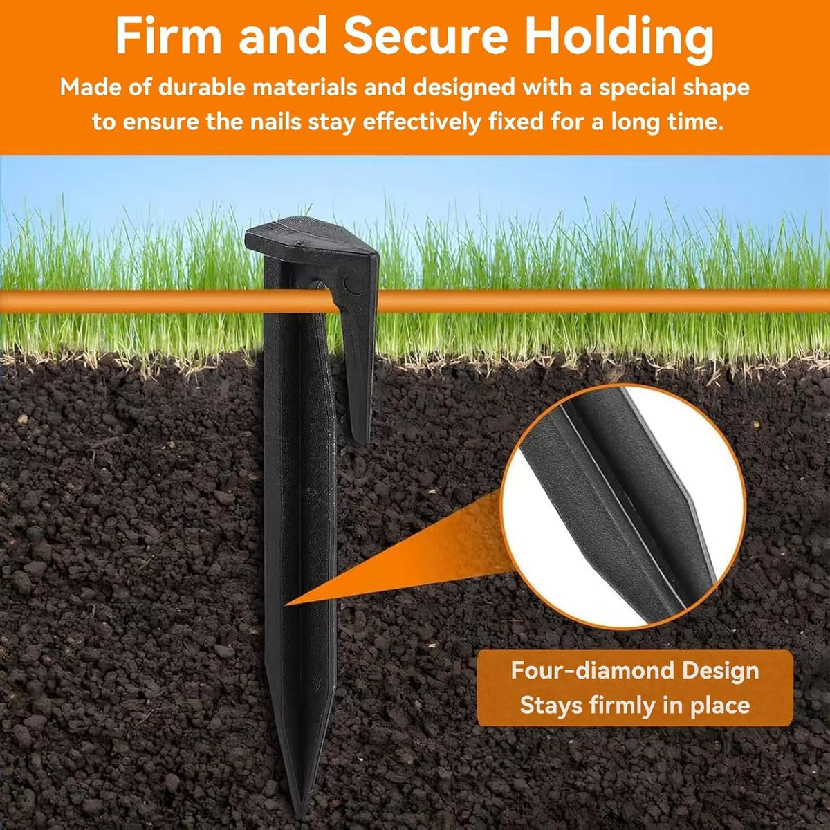 ITISMUNGO UV resistant plastic stakes endure sun and rain for long lasting reliability