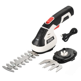 ITOX cordless 2-in-1 grass shear in action for precise lawn edging