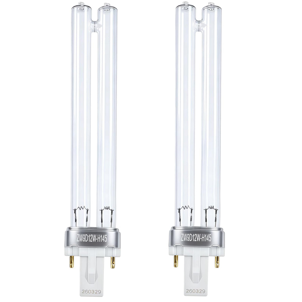Itsall 2-pack 9W UV bulb with G23 base for pond and aquarium clarity