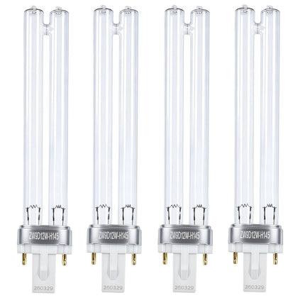 Itsall 4-pack shows packaging-ready 9W UV bulbs for easy stocking.