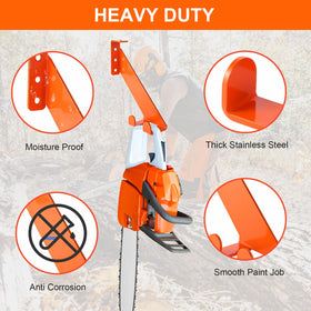 iulrtba orange powder-coated rack bright finish for visibility and protection