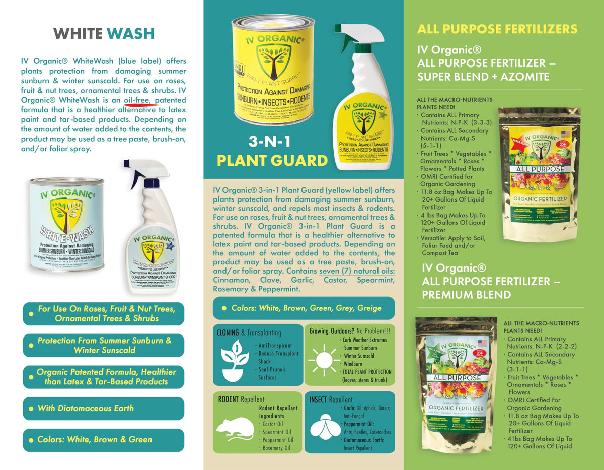 IV Organic 3-in-1 Plant Guard foliar spray being applied to leaves