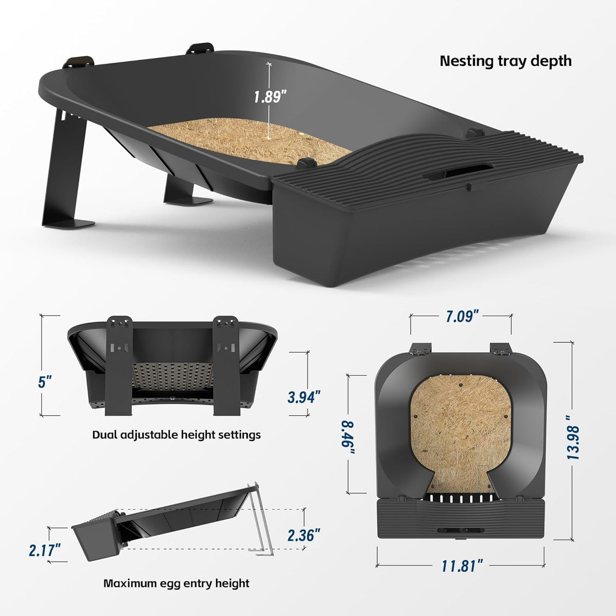 IVAHOU bottom drainage holes prevent moisture buildup in nesting boxes