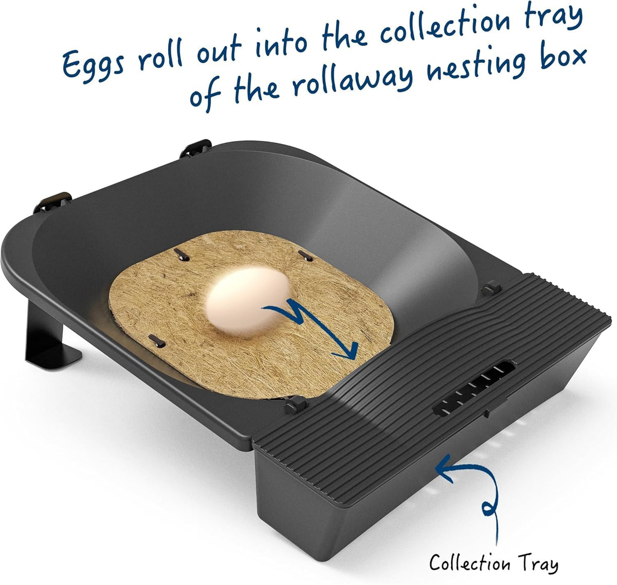 IVAHOU coconut fiber nesting pads inside each box for clean nests