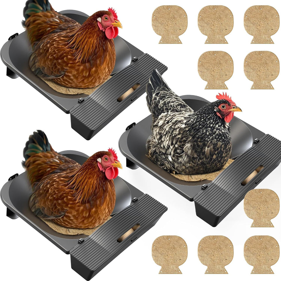 IVAHOU Roll Away Nesting Box 3-Pack ready for seamless egg collection