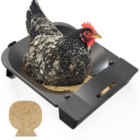 IVAHOU roll-away nesting box assembly in coop for clean eggs