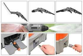 Ivation spray gun with continuous trigger for steady spraying