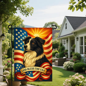 IVN polyester fabric flag, fade and weather resistant outdoors.