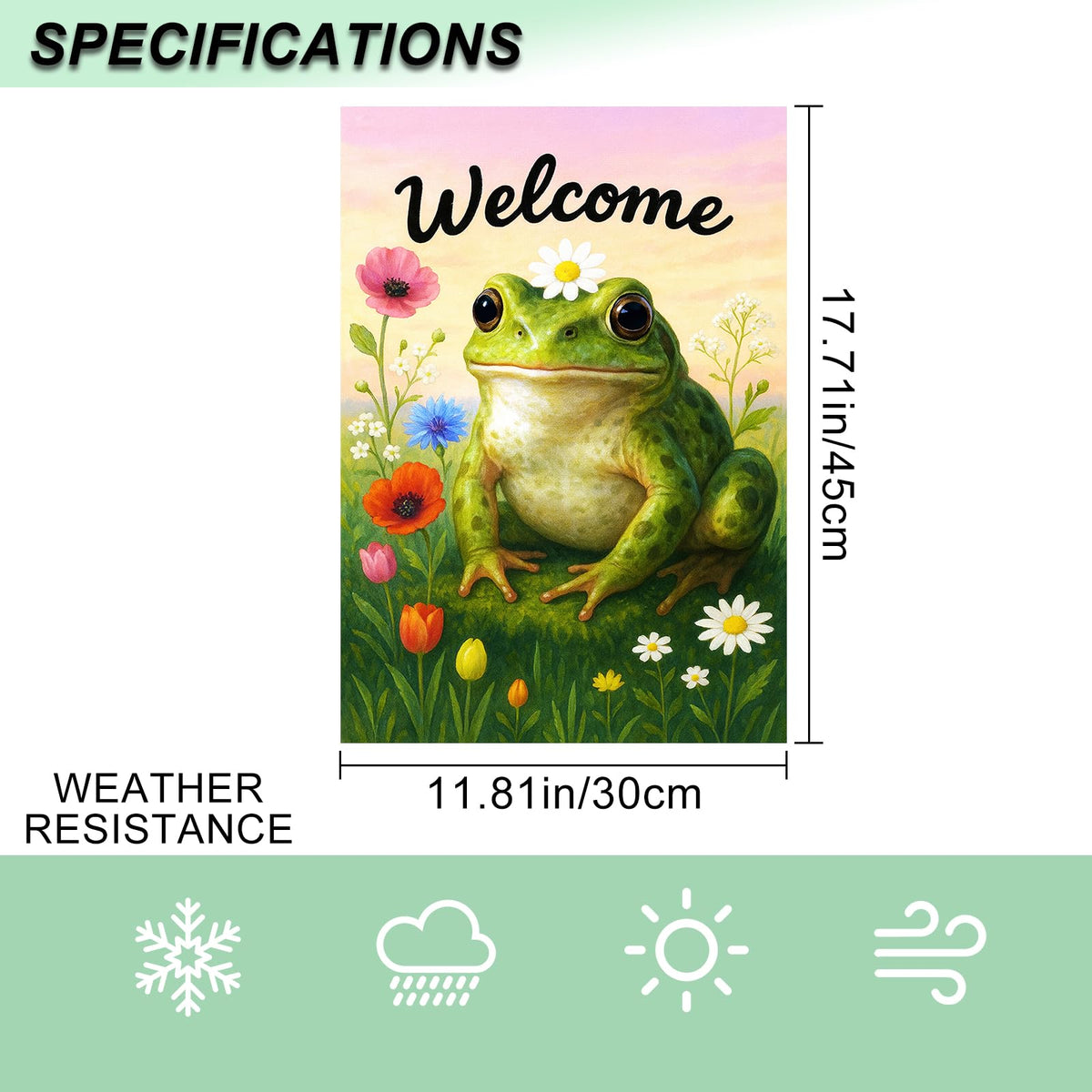IVN 12x18 garden flag fitting standard stands.