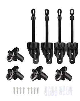 IVYSUN Coolaroo tie-downs securing outdoor shade against wind