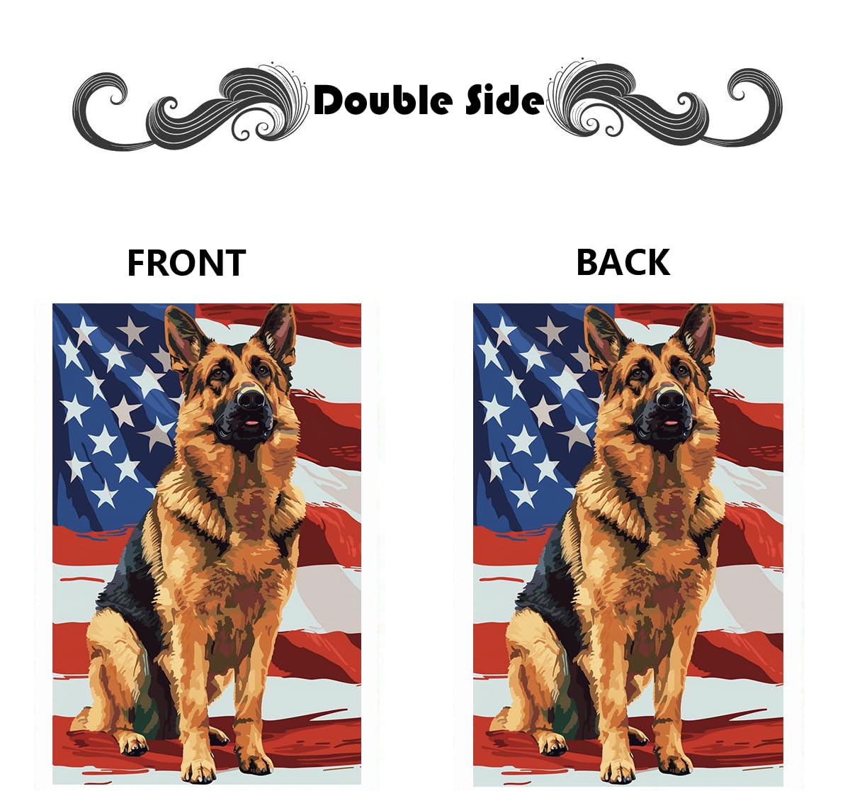 iweeta patriotic dog flag enhances yard and patio appeal.