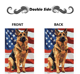 iweeta patriotic dog flag enhances yard and patio appeal.
