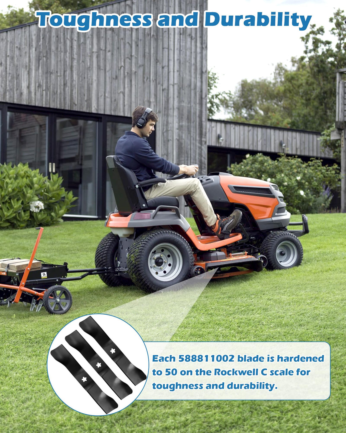 IWIWE 588811002 blade features ultra-sharp edge for efficient mowing