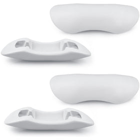 IWIWE 77444 four-pack neck pillows, front view, designed for spa comfort.