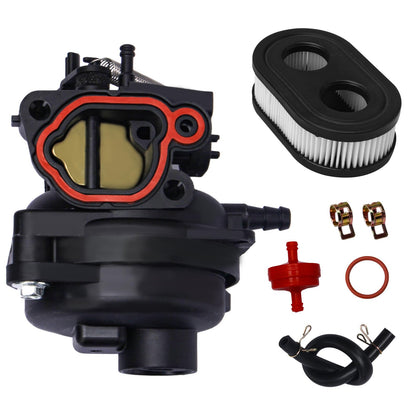 IWIWE carburetor kit package with fuel line and air filter for easy mower maintenance