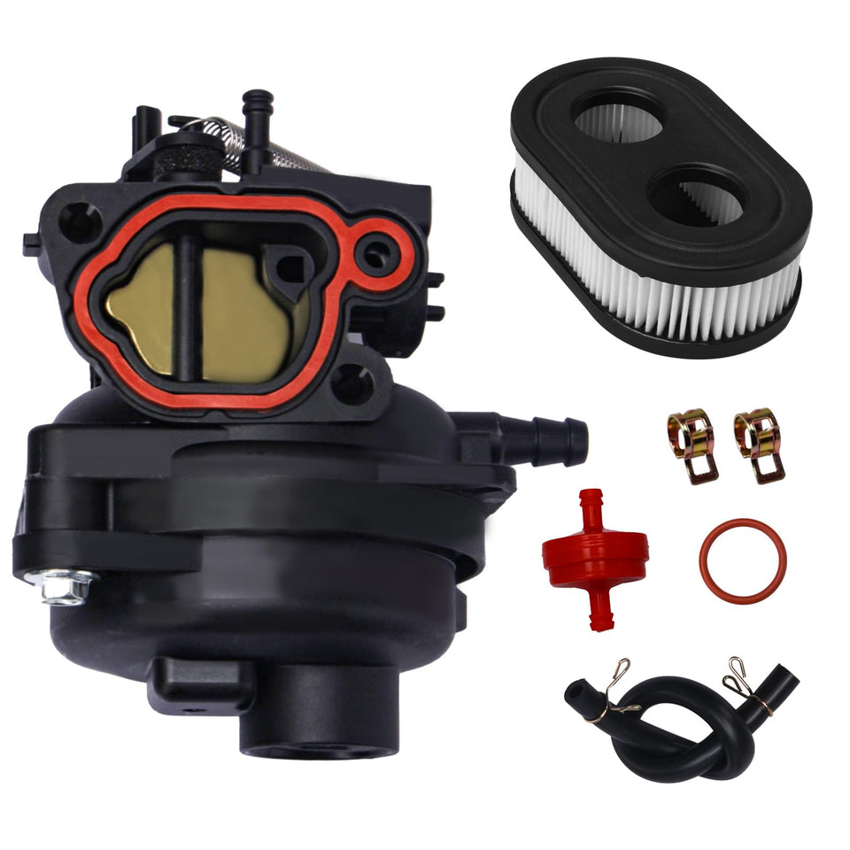 IWIWE carburetor kit package with fuel line and air filter for easy mower maintenance