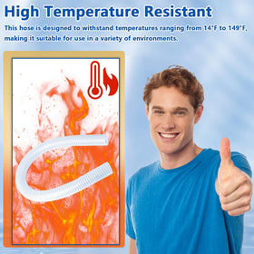 IWIWE high-temperature resistant PVC hose withstands sun and chemicals.