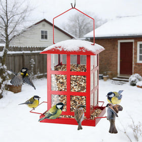 IWNTWY bird feeder outdoor hanging design for yard-friendly placement