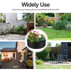 IWNTWY two bags shown in different planting setups.