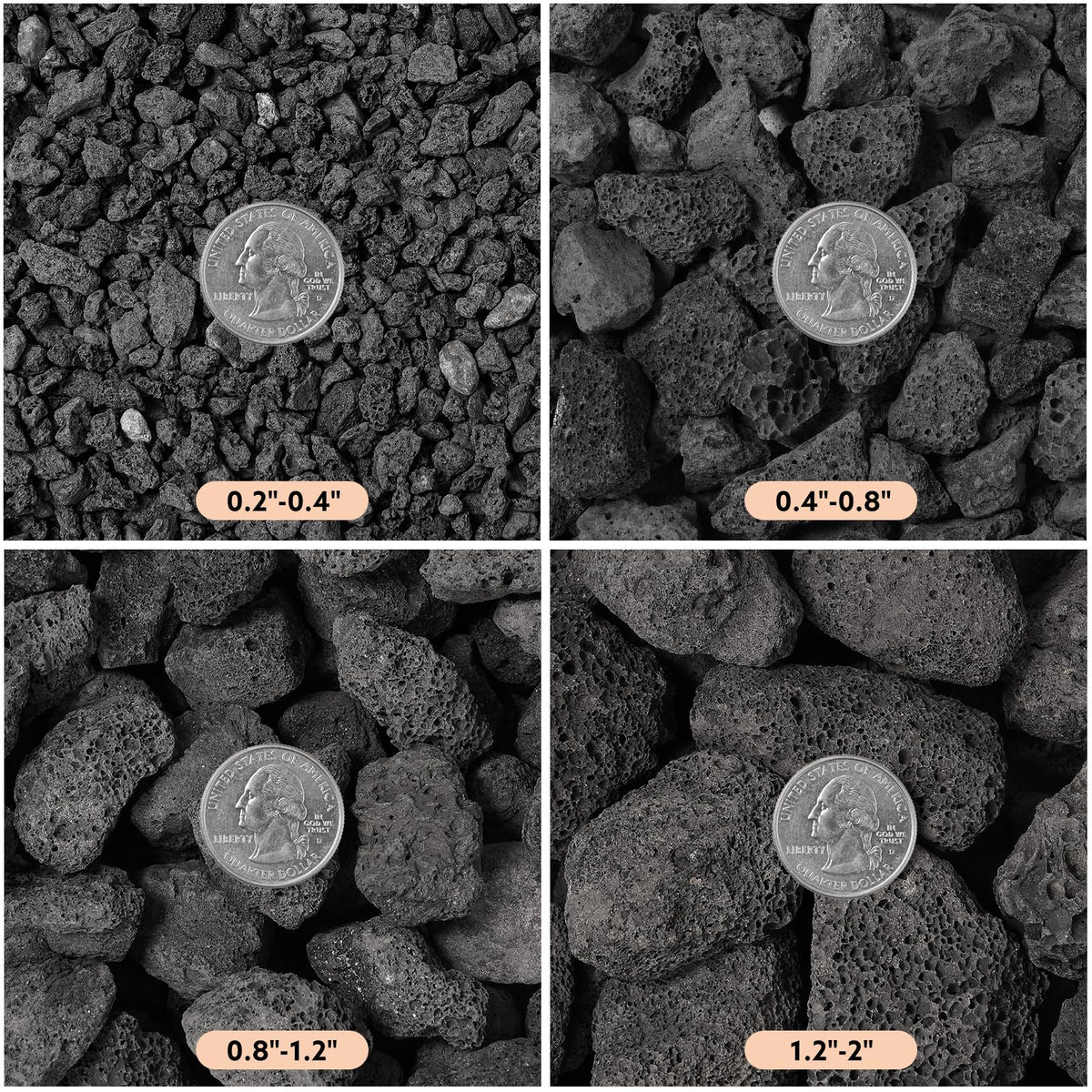 IwoodUS lava rocks for indoor fireplaces with natural look and low maintenance.