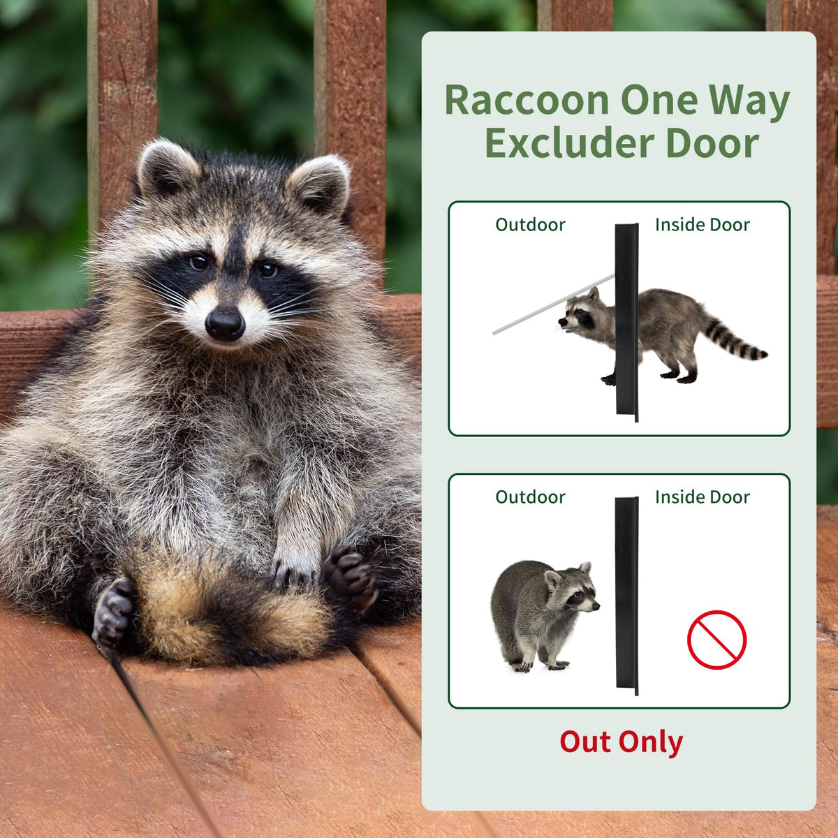 iwreaiy one-way excluder frame - secure installation for attic wildlife control.